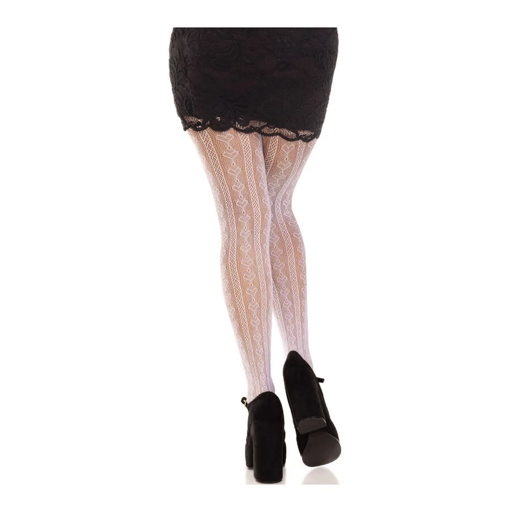 Bas Ouvertures Coeur Noeuds Leg Avenue