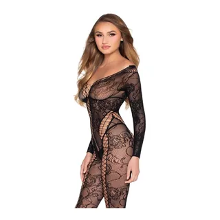 Combinaison Résille Dentelle Leg Avenue - détail de la texture