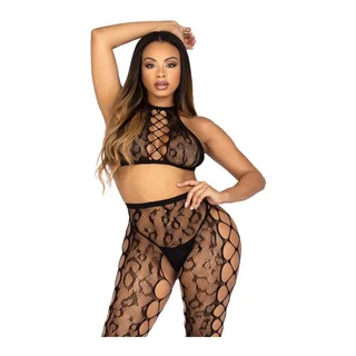 Crop Top Collants Leg Avenue - avec sa base