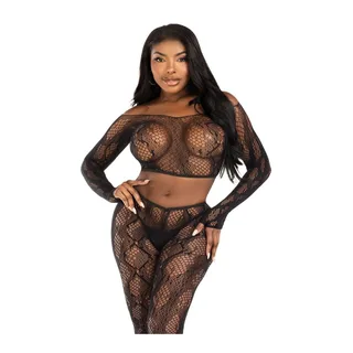 Haut Court Python Collants Leg Avenue - avec sa base