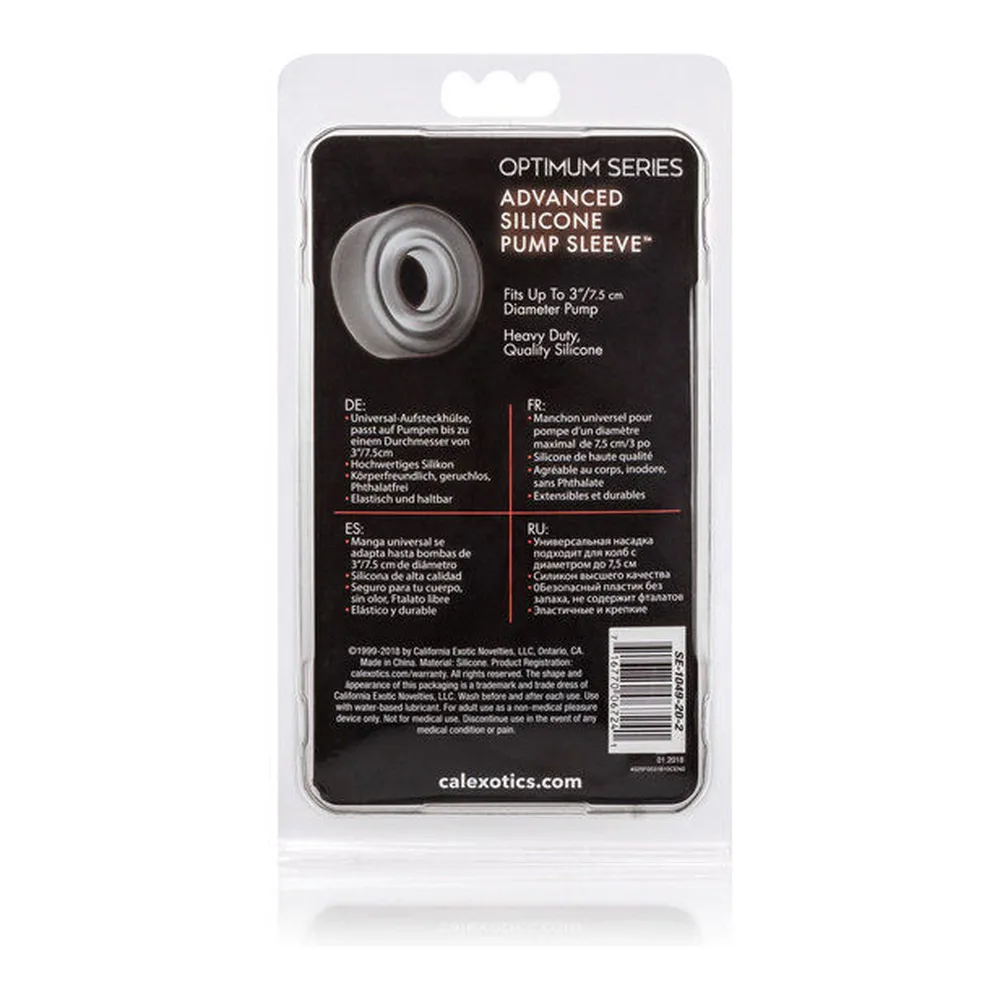 Manchon en silicone marron foncé de forme cylindrique avec surface texturée, présenté en position inclinée sur fond blanc