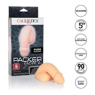 Gaine Pénienne en Silicone CalExotics - avec sa base - Naturel