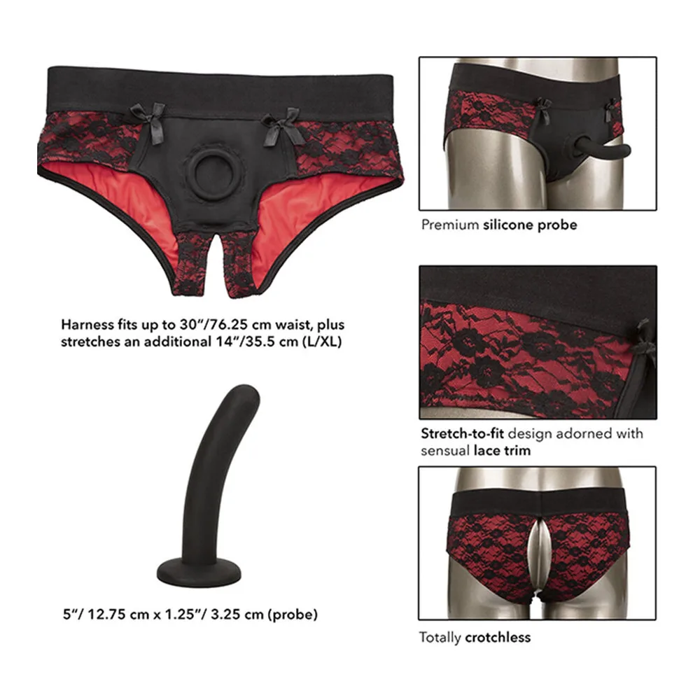 Sonde en silicone noir avec base ronde et tige courbe, sur fond blanc