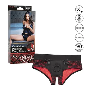 Scandal Ensemble Culotte Ouverte avec Gode CalExotics - détail de la commande