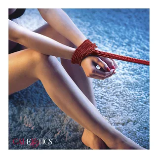 Scandal Corde BDSM rouge CalExotics - vue de dos