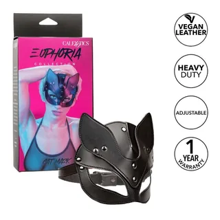 Euphoria Masque Chat CalExotics - avec son échelle de taille