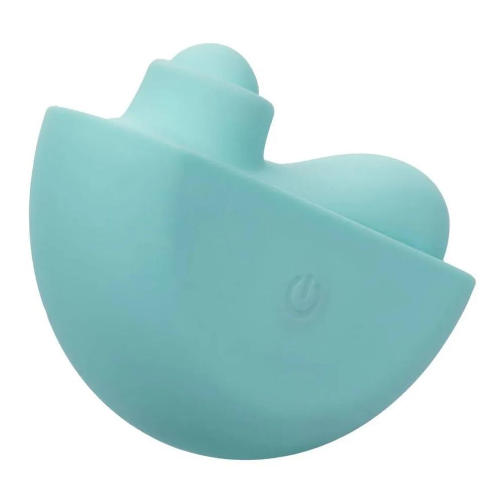 Stimulateur clitoridien silicone turquoise, rechargeable, étanche, autre vue 3