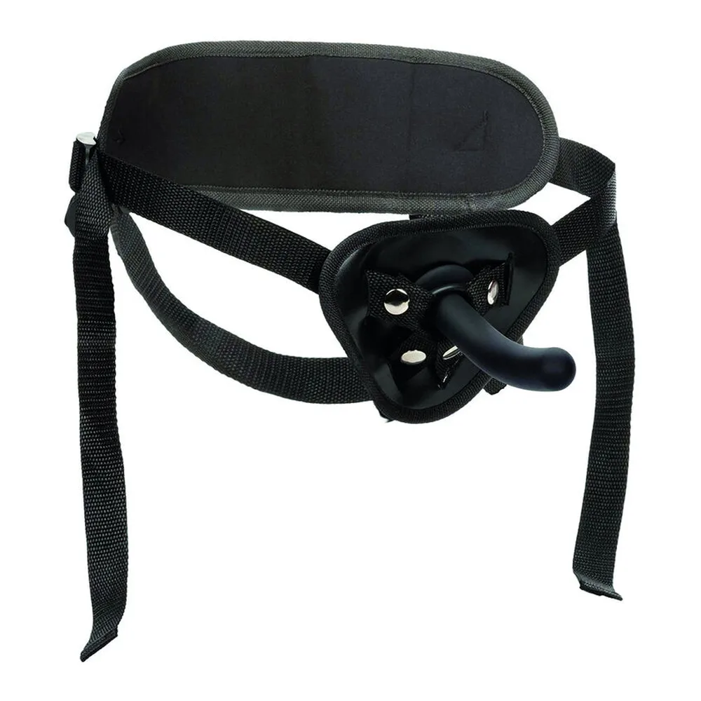 Trois godes noirs en silicone aux formes courbes graduées, montés sur des socles de maintien circulaires, présentés sur fond blanc