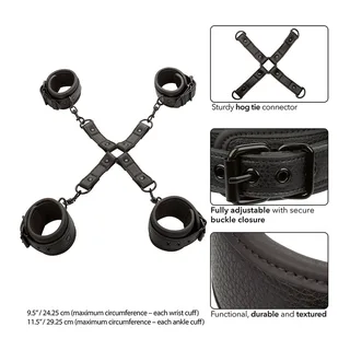 Kit hog tie CalExotics Nocturnal, bracelet réglable