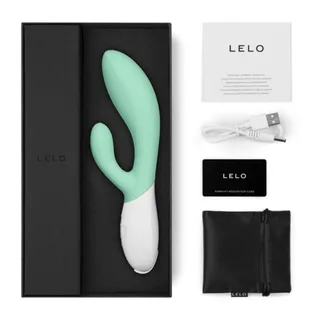 Vibromasseur rabbit Ina 3 Lelo - détail de la texture - Vert