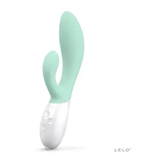 Vibromasseur rabbit Ina 3 Lelo - avec sa base - Vert