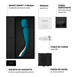 Smart Wand 2 Medium Rose Lelo - avec son échelle de taille