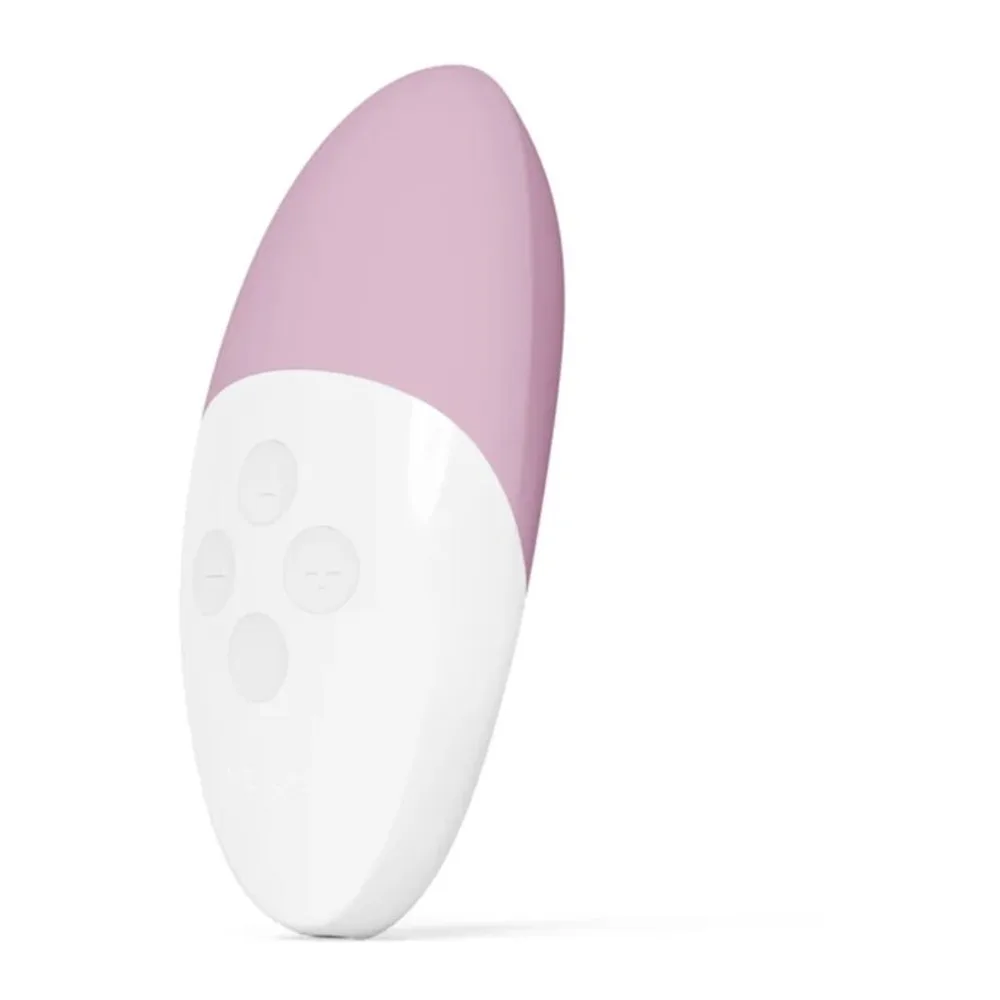 Emballage ouvert du stimulateur clitoridien Siri 3 vert et blanc, accompagné d'un livret LELO, d'un câble USB blanc, d'une pochette noire et d'une carte de garantie