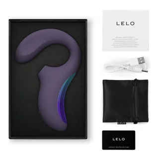 Stimulateur clitoridien Enigma Wave Lelo - avec sa base - Violet