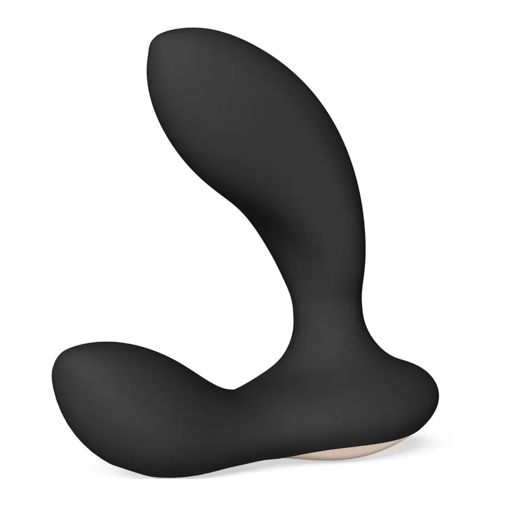 Stimulateur de prostate en silicone vert sapin, forme ergonomique avec courbe et deux bulbes arrondis, base légèrement aplatie, sur fond blanc
