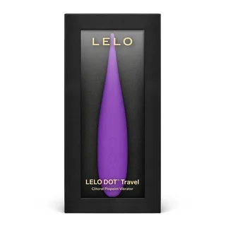 Stimulateur clitoridien Dot Travel Lelo - avec son échelle de taille - Violet