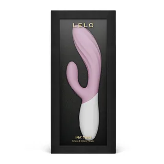 Vibromasseur rabbit Ina Twist Lelo - vue de profil - Rose