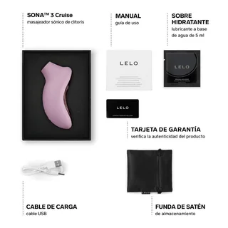 Stimulateur clitoridien Sona 3 Cruise Lelo - Rose