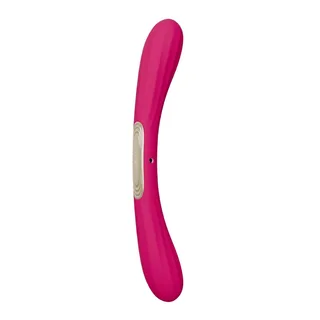 Double gode Boomerang Lelo - détail de la texture - Rouge