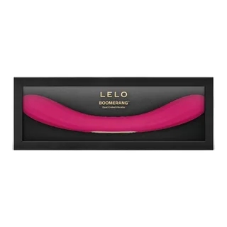 Double gode Boomerang Lelo - vue de profil - Rouge