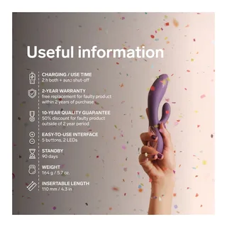 Ina Thrust Rabbit Vibromasseur à Poussée Lelo vue 6