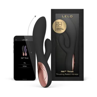 Ina Thrust Rabbit Vibrateur à Poussée Lelo - avec sa base
