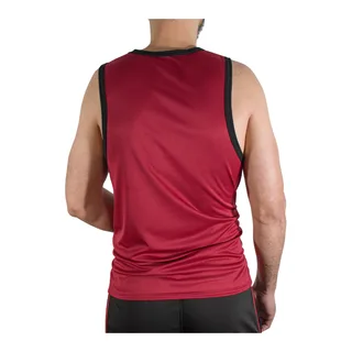 T-shirt Gym Bordeaux Macho vue 3