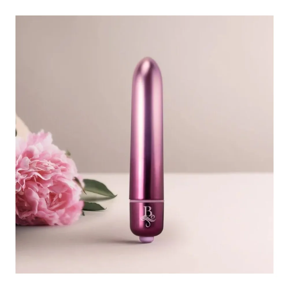 Schéma illustratif d'un stimulateur clitoridien Off Ro-90 Parlour Prince en silicone, design compact et ergonomique, avec 10 modes de vibration, étanche