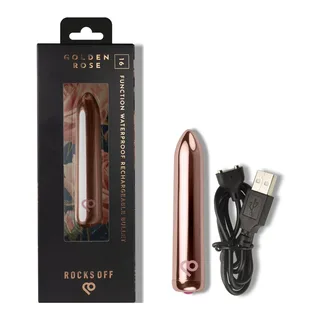 Off Balle Vibrante Rechargeable Rocksoff - vue de profil - Rose