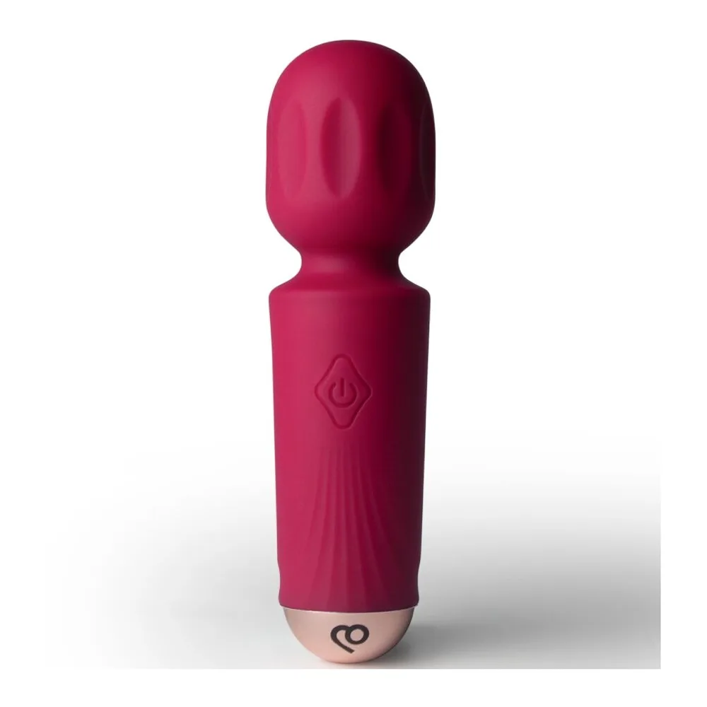 Mini Wand de Poche Rocksoff, coloris bordeaux, présenté seul sur fond blanc