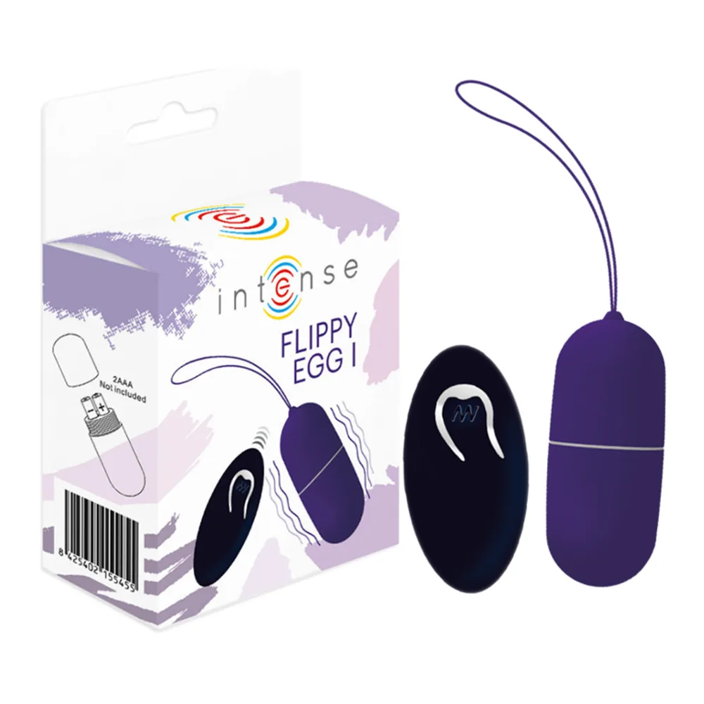 Détail de la surface de l'œuf vibrant Flippy Intense, coloris noir