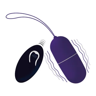 Œuf Vibrant Flippy Intense, coloris lilas, vu de face en pied
