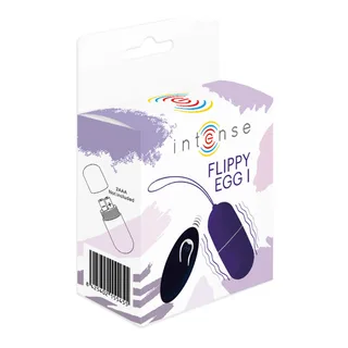 Œuf Vibrant Flippy Intense, coloris lilas, tenu en main pour juger de sa taille réelle