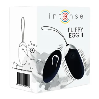 Œuf Vibrant Intense Flippy Intense - avec sa base - Noir