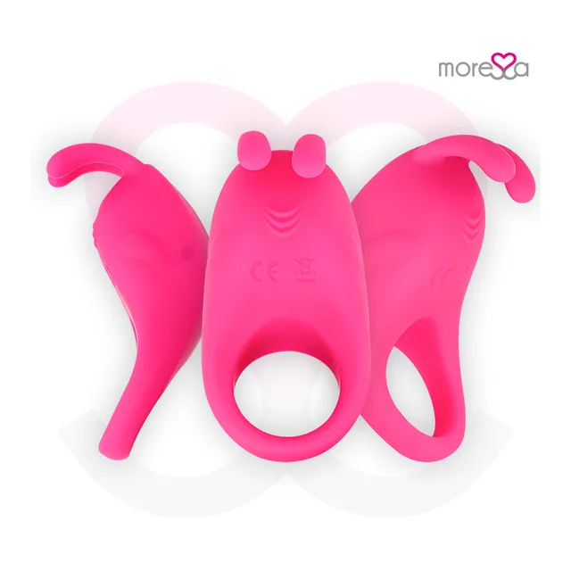 Cockring vibrant à oreilles de lapin Brad Moressa