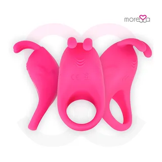 Brad Silicone Rechargeable Moressa - vue de profil - Rose