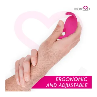 Brad Silicone Rechargeable Moressa - avec sa base - Rose