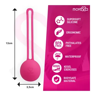 Boule de Geisha silicone rose, 51 g, velours, coloris Rose, autre vue 4