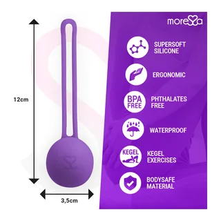 Boule de Geisha silicone rose, 51 g, velours, coloris Lilas, autre vue 4