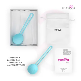 Boule de Geisha silicone rose, 51 g, velours, coloris Turquoise, autre vue 5