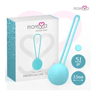 Boule de Geisha silicone rose, 51 g, velours, coloris Turquoise