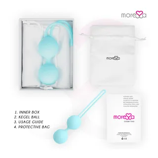 Osian Deux Silicone Moressa - avec sa base - Turquoise