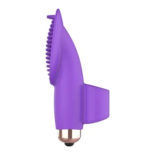 Stimulateur clitoridien silicone violet, à piles, silencieux, autre vue 4