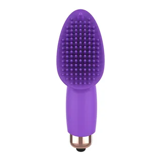 Stimulateur clitoridien silicone violet, à piles, silencieux, autre vue 5