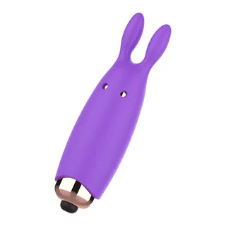 Stimulateur silicone violet Bugsy, 7,3 cm, à piles, autre vue 2