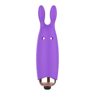 Stimulateur silicone violet Bugsy, 7,3 cm, à piles, autre vue 4