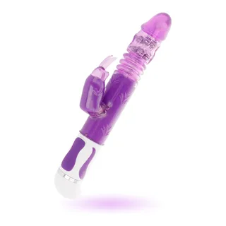 Vibrateur rotateur Estuard, silicone violet, 30 cm, fonction rotation, autre vue 5
