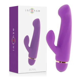 Vibromasseur rabbit silicone médical rose, 17,8 cm, 20 modes, à piles, coloris Lilas, autre vue 2