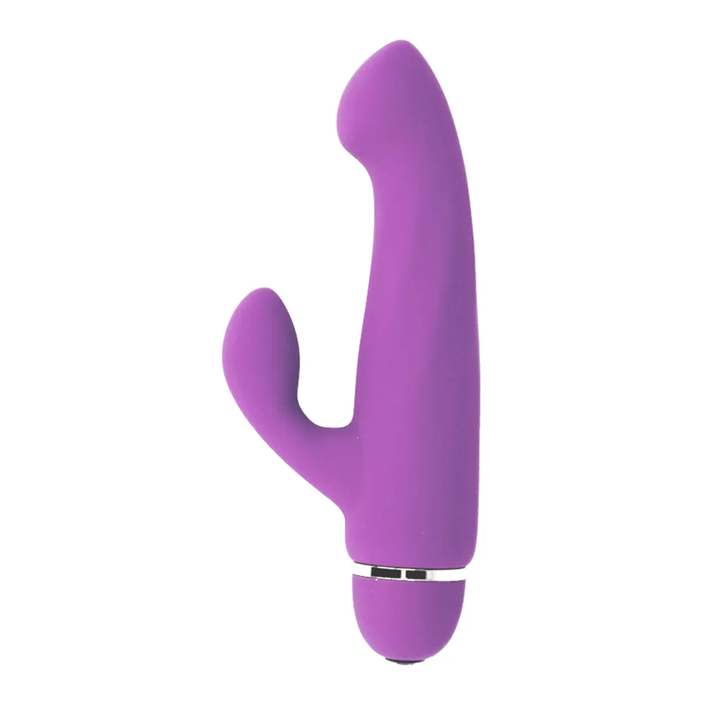 Vibromasseur rabbit silicone médical rose, 17,8 cm, 20 modes, à piles, coloris Lilas, autre vue 3