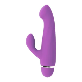 Vibromasseur rabbit silicone médical rose, 17,8 cm, 20 modes, à piles, coloris Lilas, autre vue 4